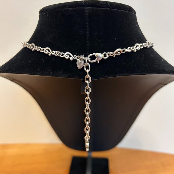 Brighton 15" black and silver necklace - Picture 2 of 5